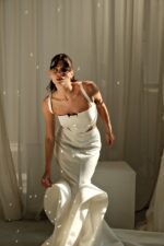 Sexy mermaid wedding dress with side cutouts, modern and elegant design, Mermaid Whisper Photo 01