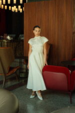 Silk wedding dress with beaded detailing, The Crown Jewel Photo 01