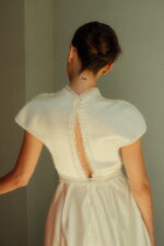 Silk wedding dress with beaded detailing, The Crown Jewel Photo 02