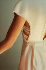 Silk wedding dress with beaded detailing, The Crown Jewel Photo 05