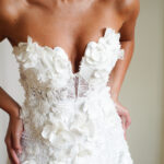 Strapless crystal wedding dress with floral details _ Regal Simplicity Photo 02