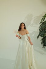 image00051 Rue: A classic off-shoulder gown with graceful draping - Image 4