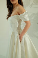 image00058-2 Rue: A classic off-shoulder gown with graceful draping - Image 2